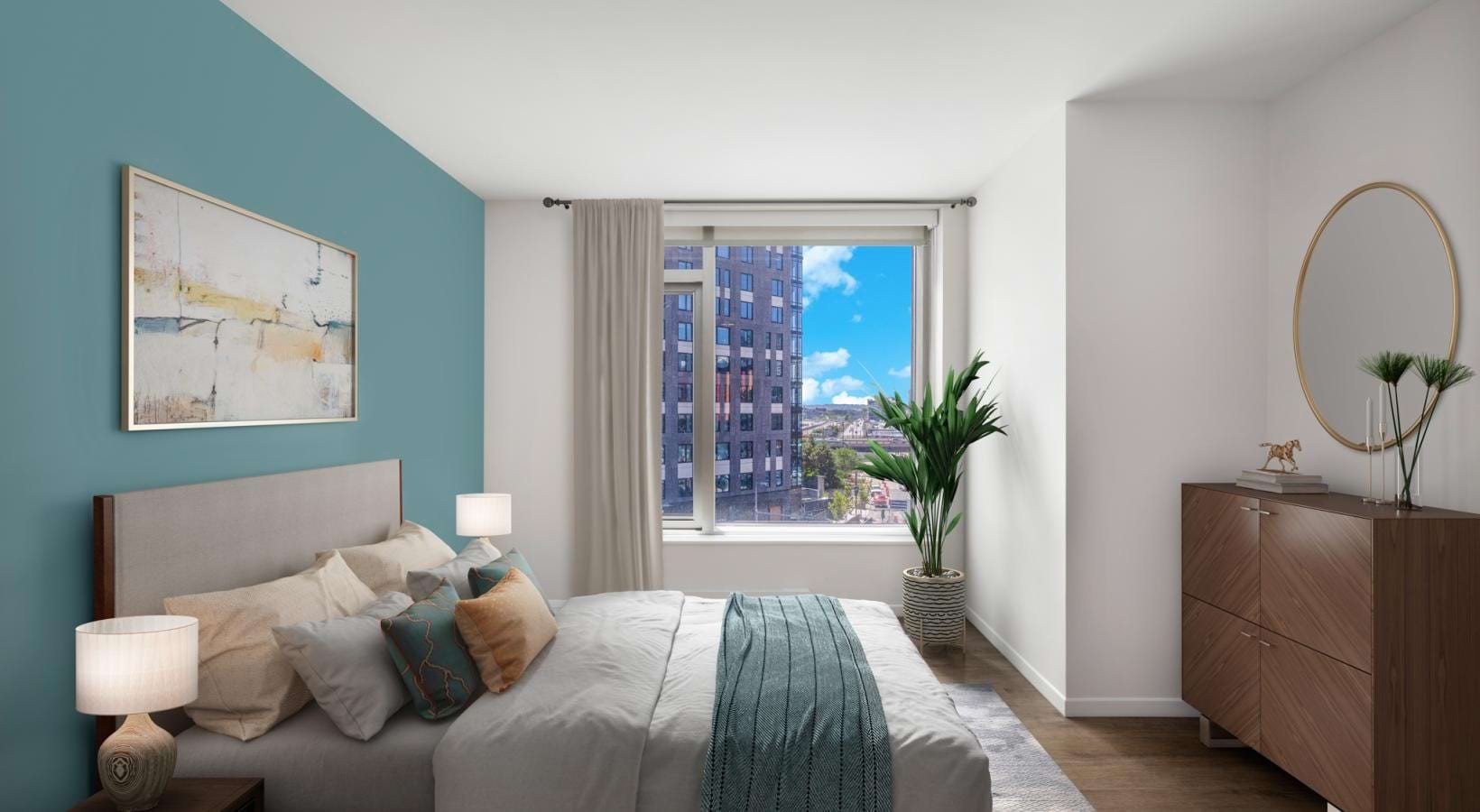 The Alyx Seaport Boston luxury apartment - Spacious Bedroom