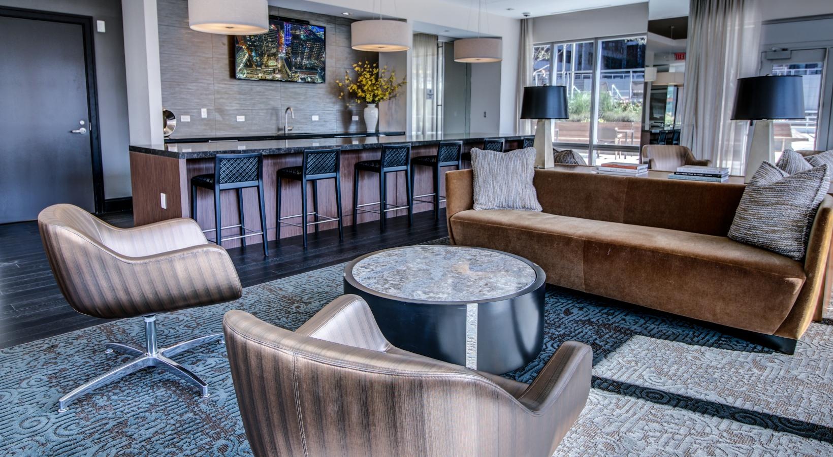 The Benjamin Boston luxury apartment - Resident Lounge