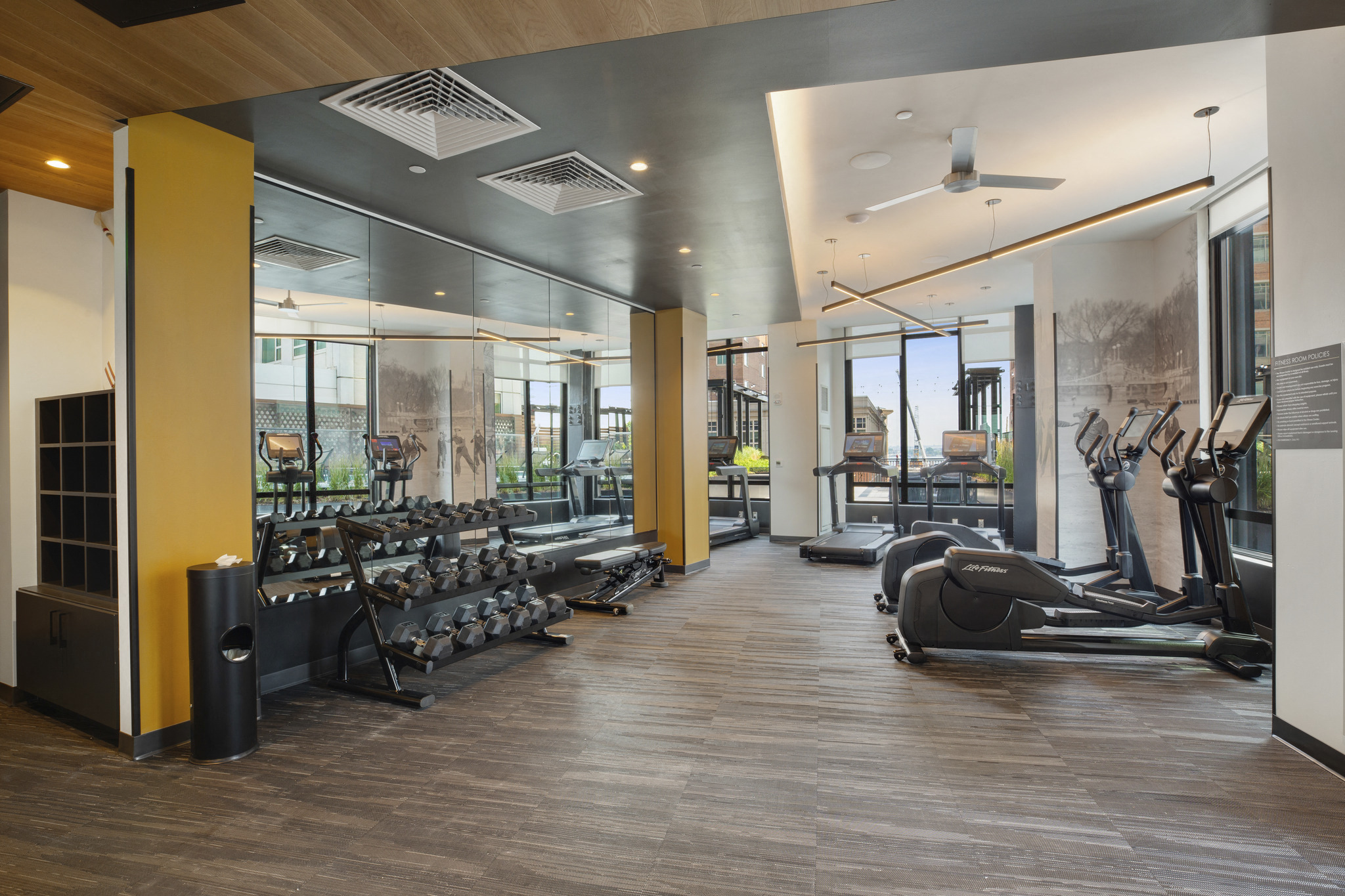 Gables Seaport Boston concierge lobby - luxury rental apartments Seaport District