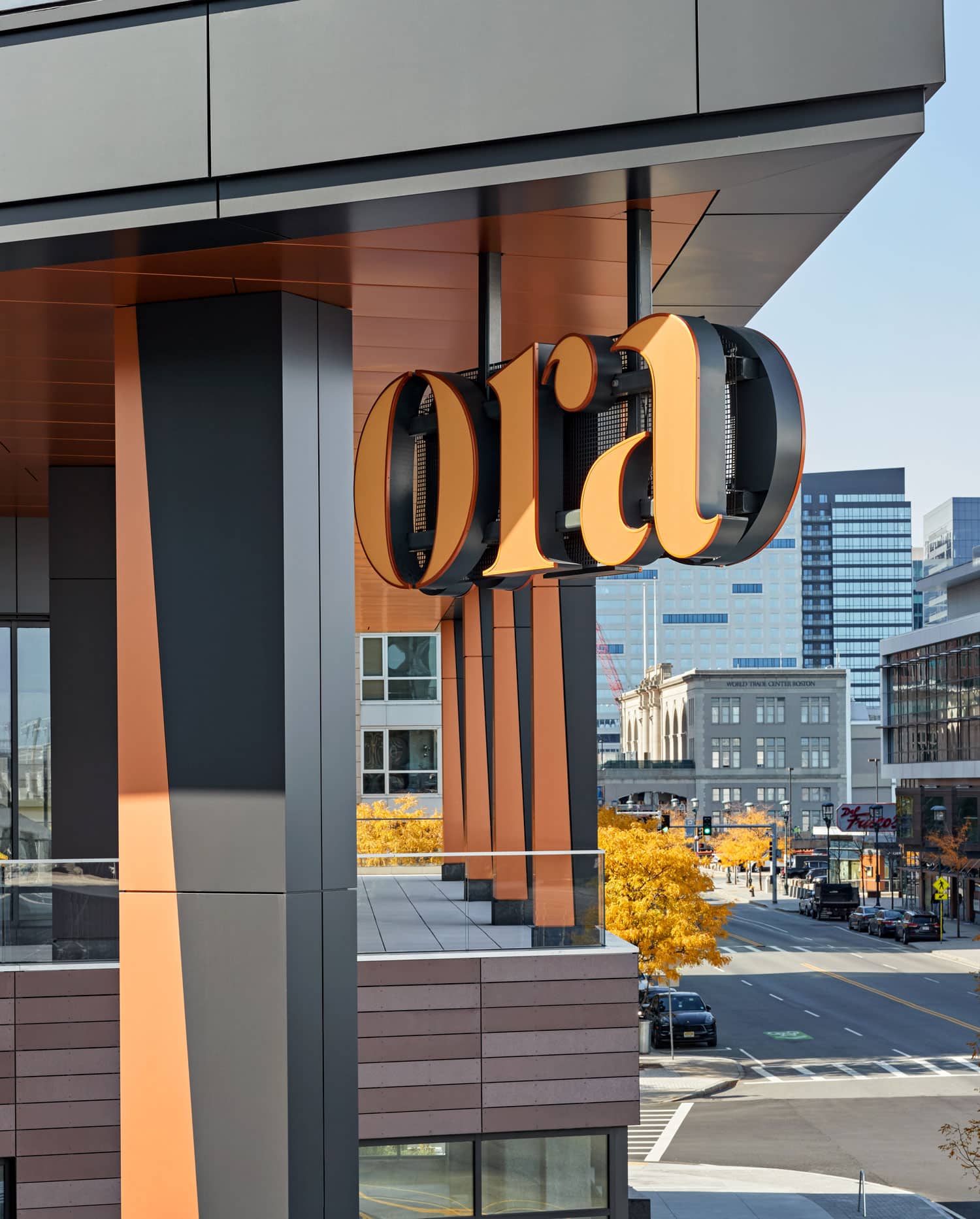 Ora Seaport Boston building exterior by Arrowstreet - luxury rental apartments Seaport District