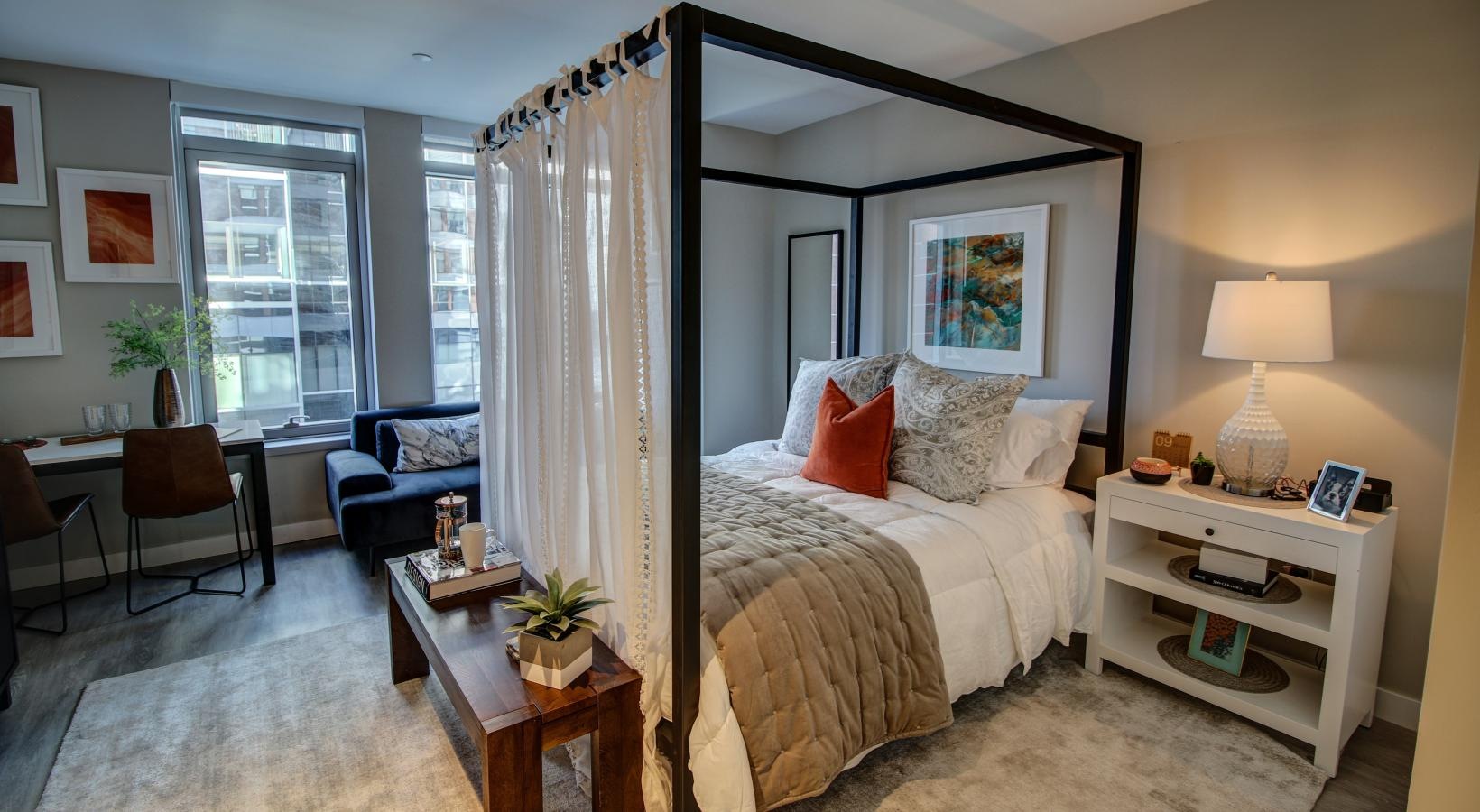 VIA Seaport Boston luxury apartment - Master Bedroom