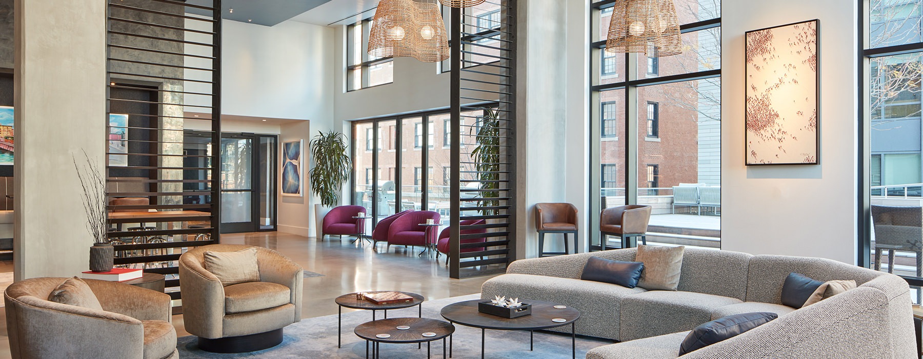 Watermark Seaport Boston luxury apartment - Grand Lobby